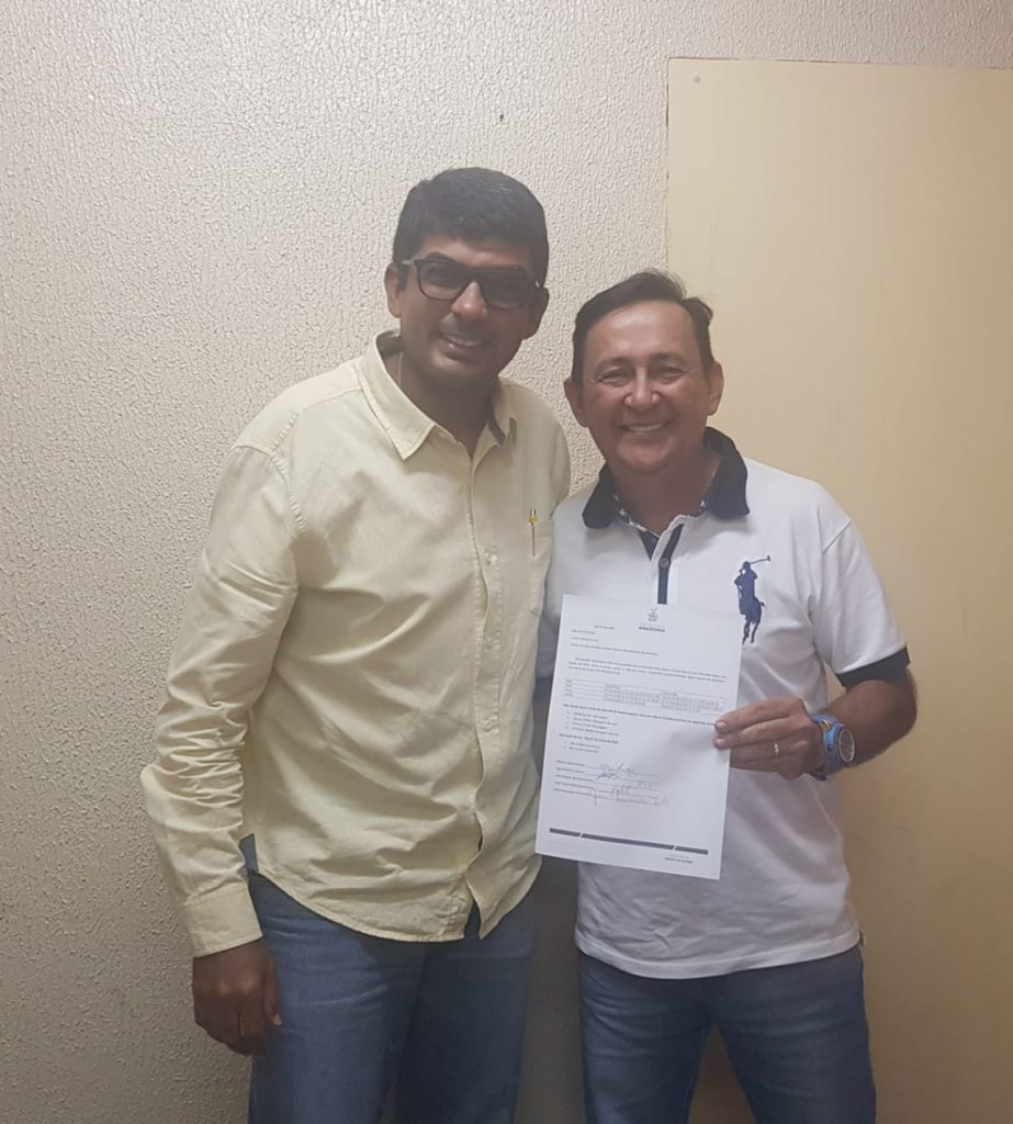 secretário Marco Apolo Muniz e Babá Tupinambá